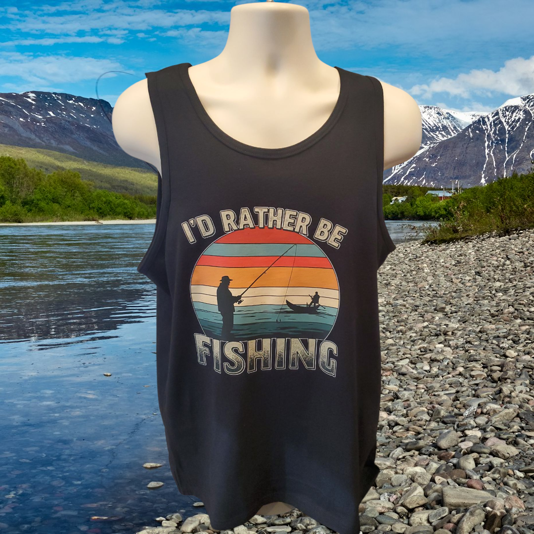 I'd Rather Be Fishing Men's T-shirt/Tank Top