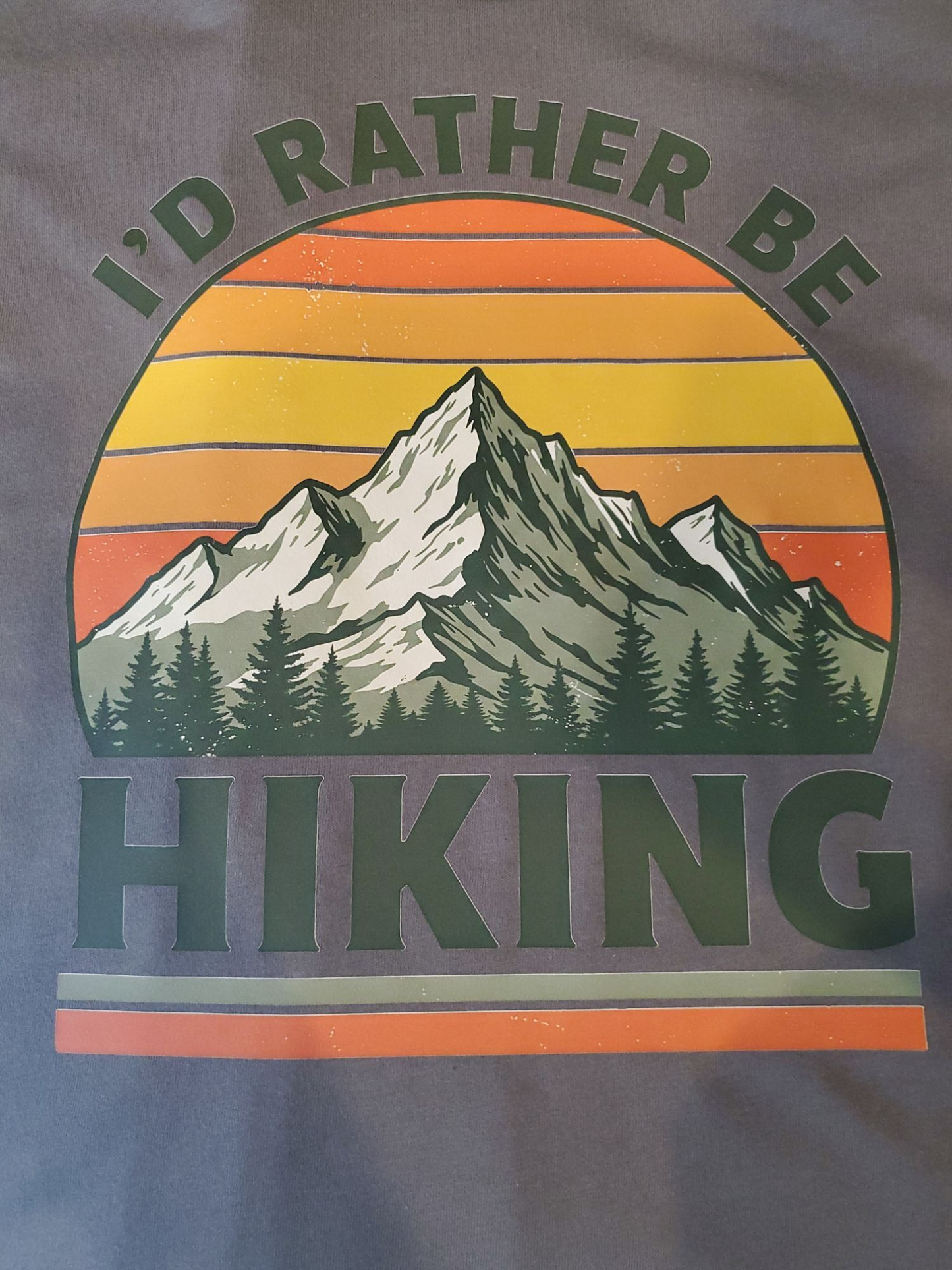 I'd Rather Be Hiking Woman's Racerback Tank Top