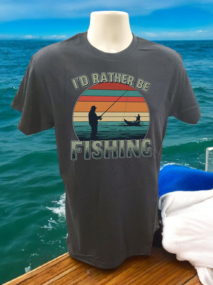 I'd Rather Be Fishing Men's T-shirt/Tank Top